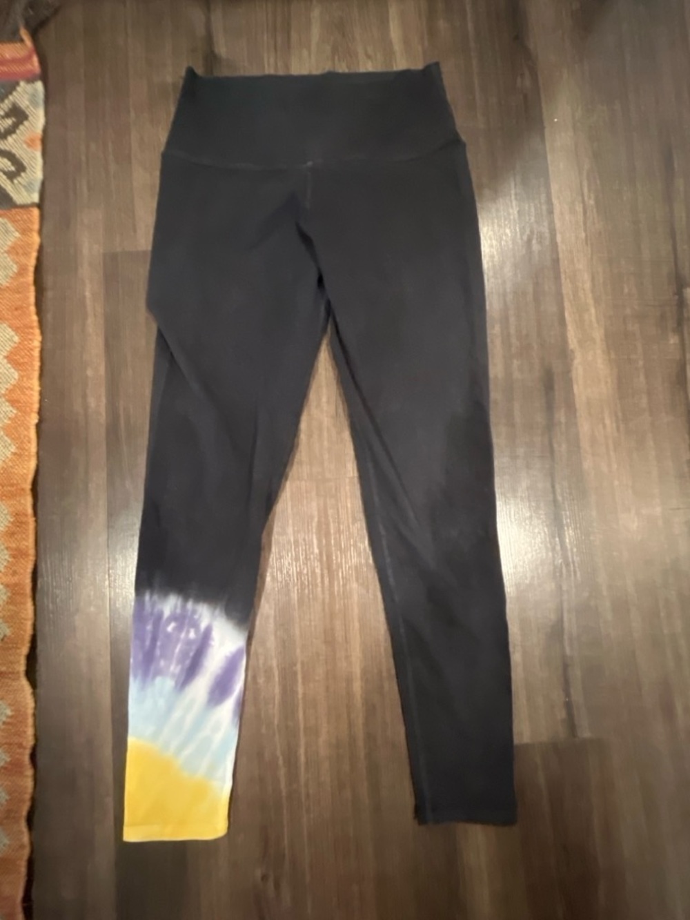 Electric & Rose Black Tie-Dye Leggings